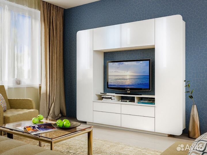 Кухонный гарнитур угловой Брауни 2.4м*1,2