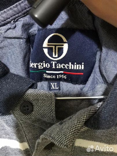 Поло Sergio Tacchini, размер L (по бирке XL)