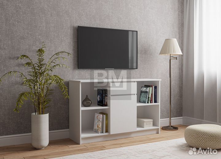 Тумба под тв белая, в наличии