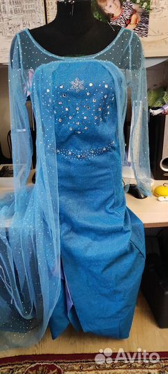 Косплей Холодное сердце, платье Эльзы