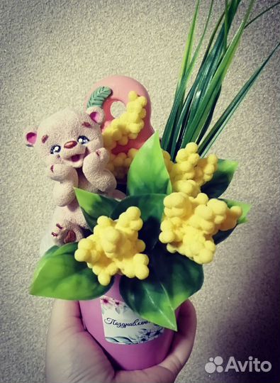 Бюджетные букетики из мыла ручной работы