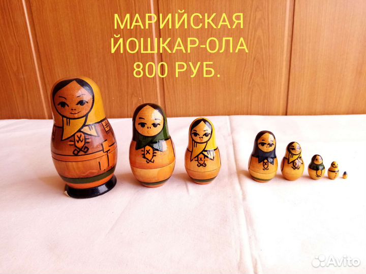 Матрёшки ссср. Марийские и Калининские
