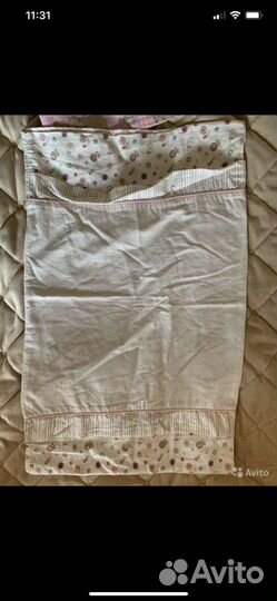 Детская простыня на резинке. Детские наволочки