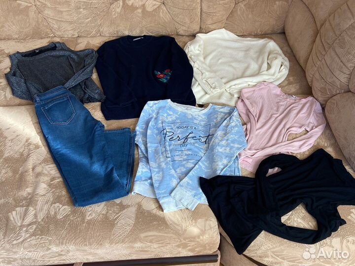 Женская одежда пакетом р.42, свитер, кофта, брюки