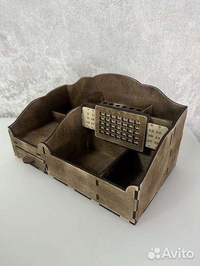 Органайзер для канцелярии деревянный