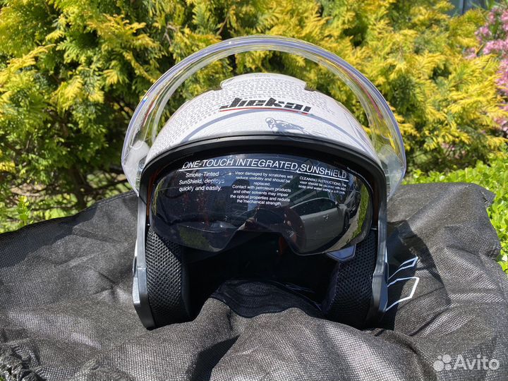 Шлем открытый JieKai с очками