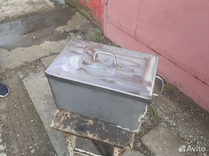 Коптильня горячего копчения из нержавейки