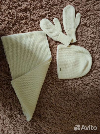 Шапка снуд и варежки