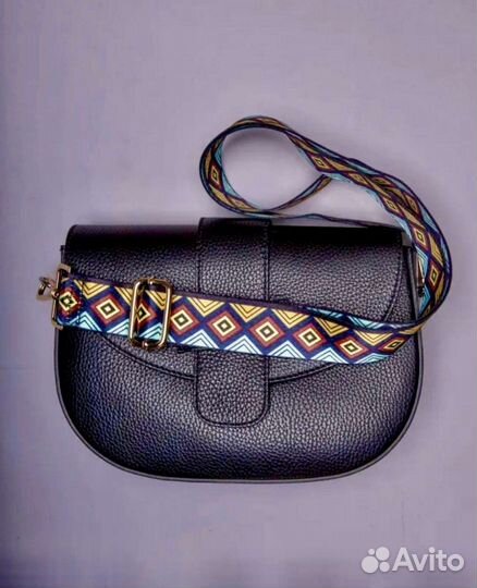 Ремешок для сумки цветной через плечо