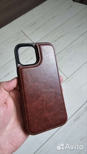 Чехол на iPhone 12 pro max кожа