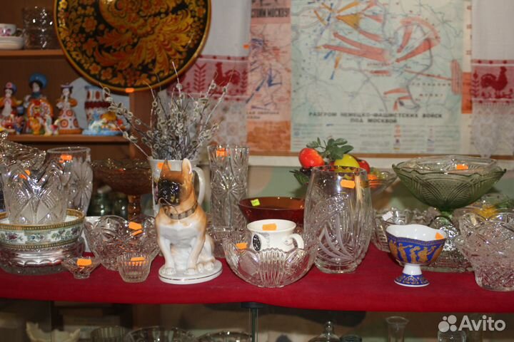 Вазы хрусталь, стекло