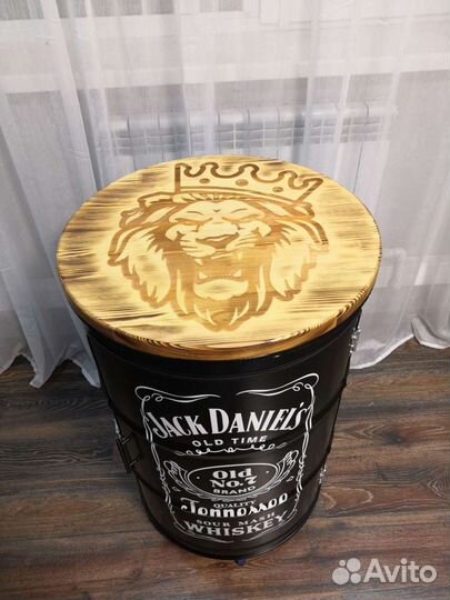 Бочка-бар Jack Daniel's с гравировкой