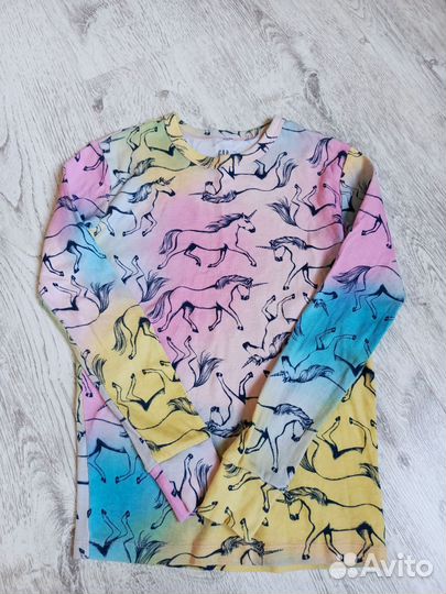 Лонгслив Gap для девочки радужный