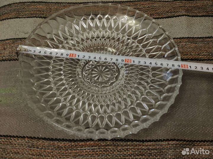 Блюдо хрустальное СССР 70г