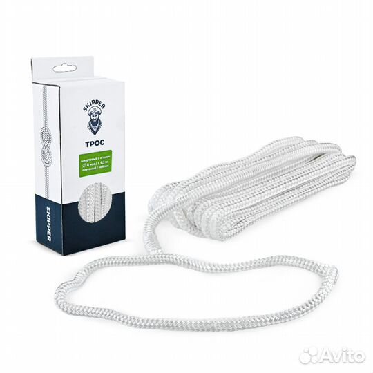 Трос швартовый 10.67м с огоном плетеный, 10мм