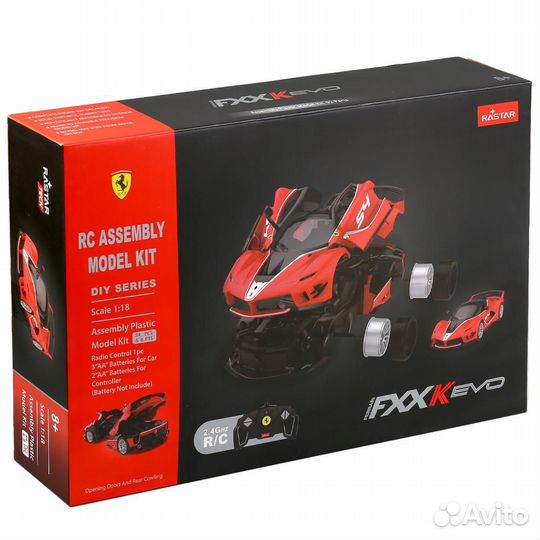 Машина р/у 1:18 ferrari fxx evo констр. 84 дет. 13