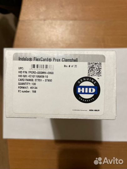 Карта доступа Indala FlexCard