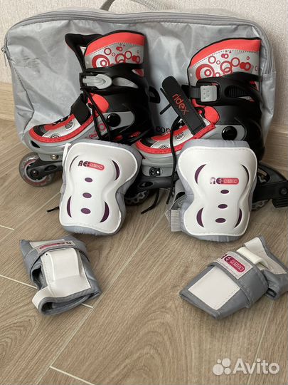 Роликовые коньки детские Ridex с защитой