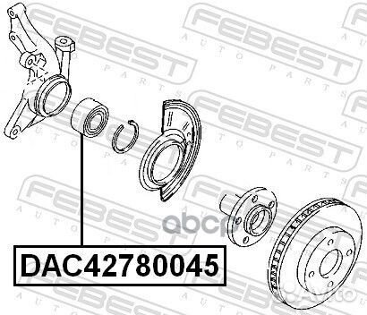 Подшипник ступицы передний mazda tribute, ford