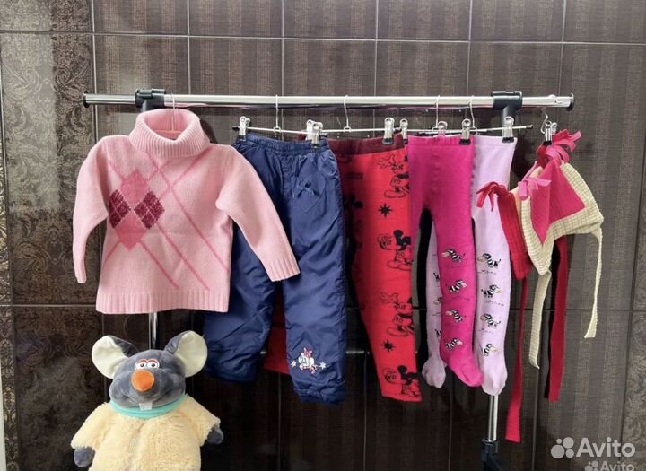 Теплая одежда для девочки пакетом
