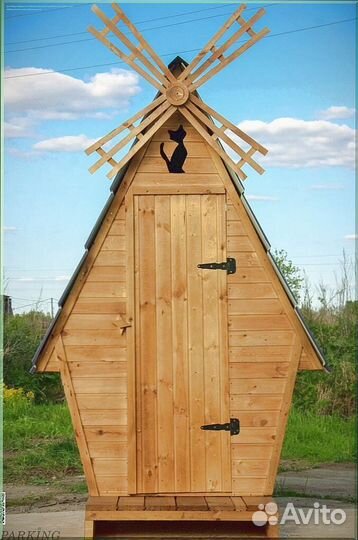 Дачный туалет с кошкой BSD