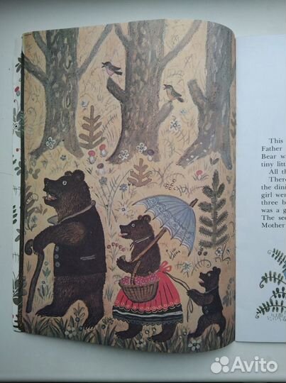 Книга для детей Толстой Три медведя на английском