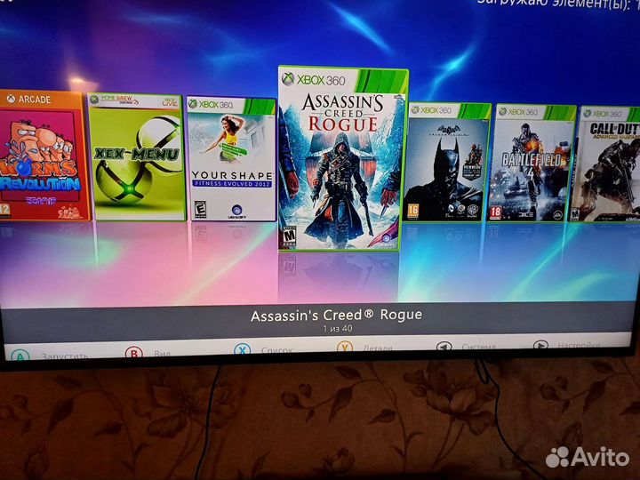 Xbox 360 + Kinect + 39 игр