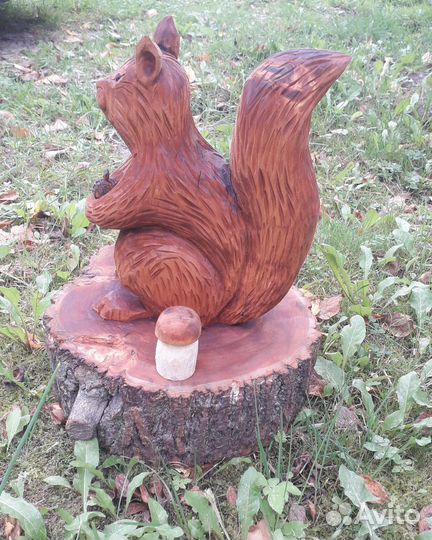 Фигуры садовые из дерева