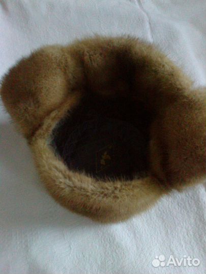 Шапка-ушанка норковая