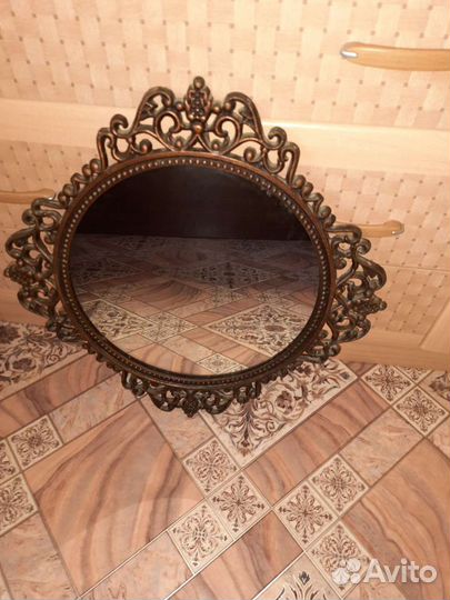 Зеркало старинное литье