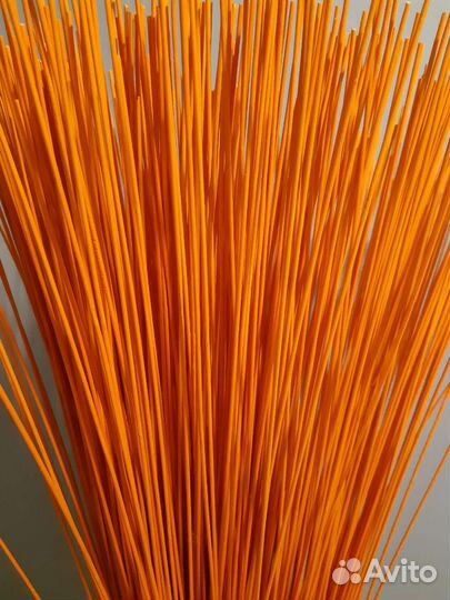 Декор из ротанга оранжевые ветки