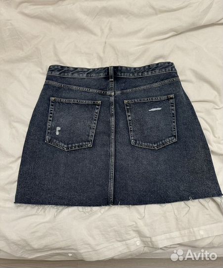 Джинсовая юбка мини 44 размер