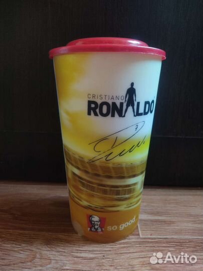 Стакан Kfs с Роналдо коллекционный с крышкой