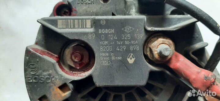 Генератор renault clio 3 0124325139