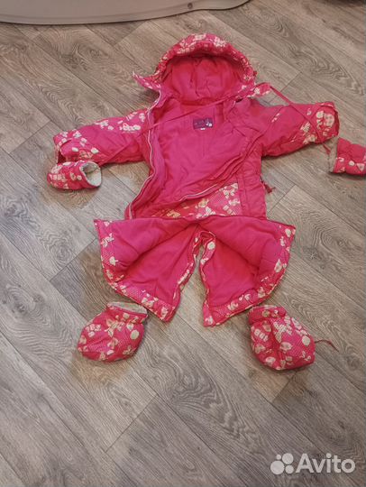 Зимний комбинезон для девочки 80