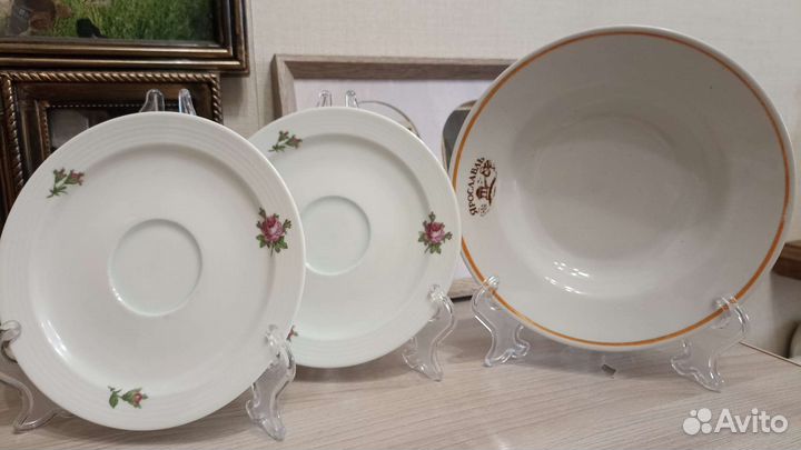 Тарелки ГДР роза