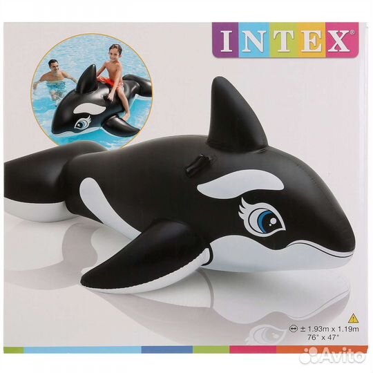 Надувной матрас intex в виде касатки