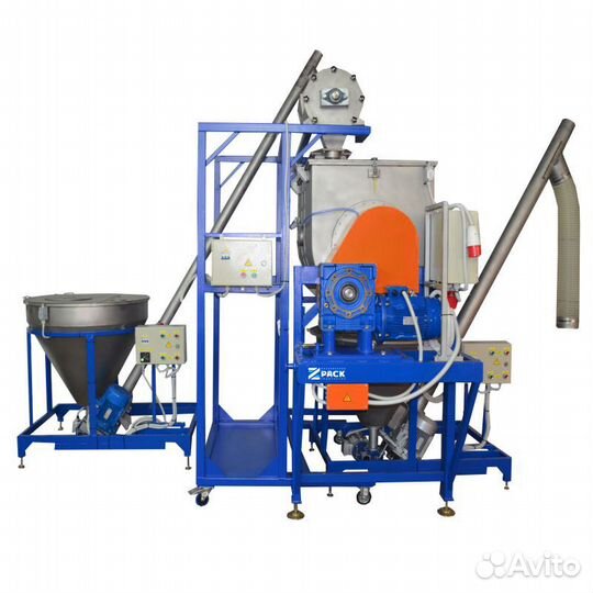 Смеситель ленточно-шнековый SMS