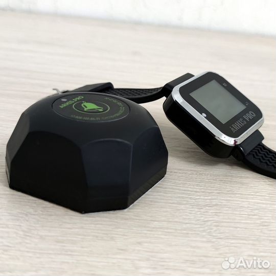 Кнопка вызова официанта модель Бургер с часами