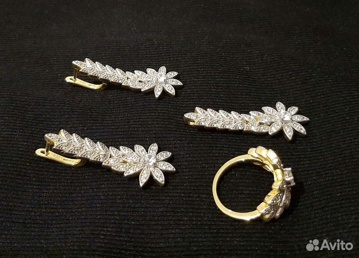 Серебряный комплект. 925 проба