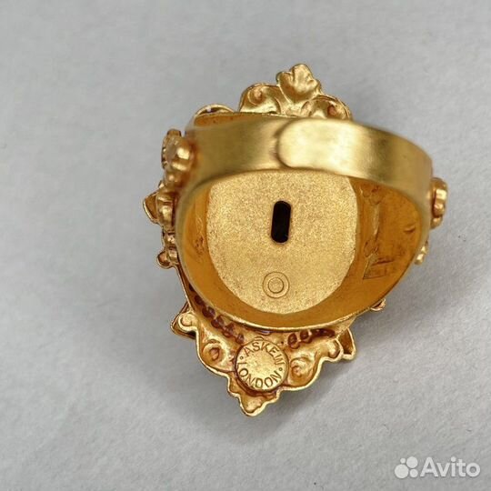 Винтажное кольцо с кошкой Askew London, 1990-2000 гг Англия No.8966