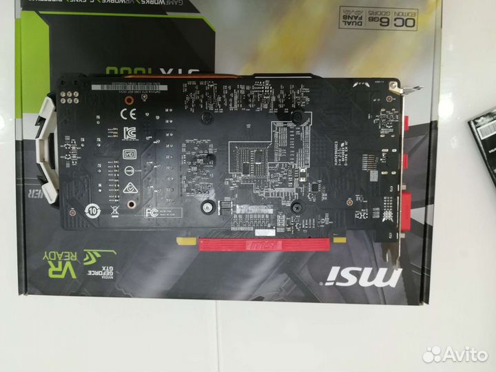 Видеокарта msi GeForce gtx 1060 6gb