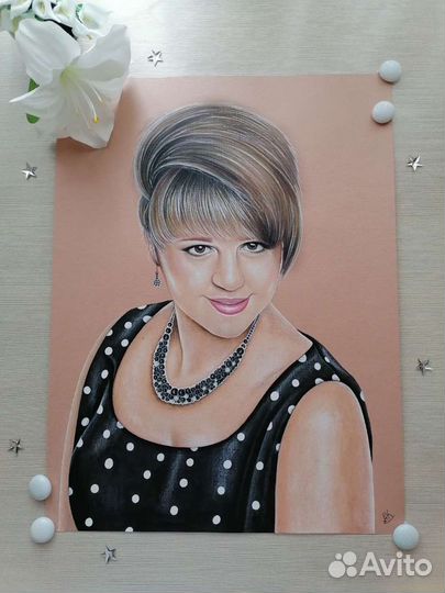 Портрет по фото на заказ, ручная работа