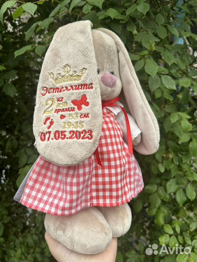 Мягкая игрушка заяц