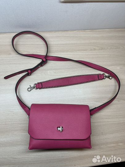 Сумка женская через плечо розовая