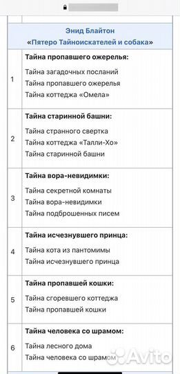 Детский детектив 6 штук