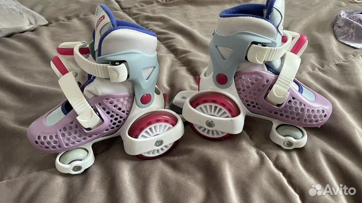 Роликовые коньки детские раздвижные