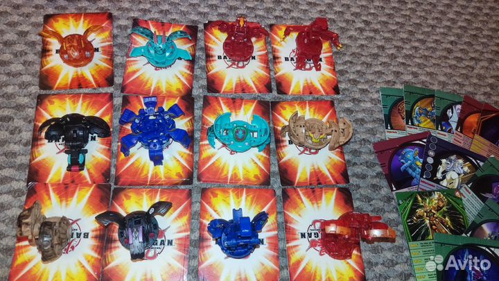 Bakugan коллекция + коробка+ карточки