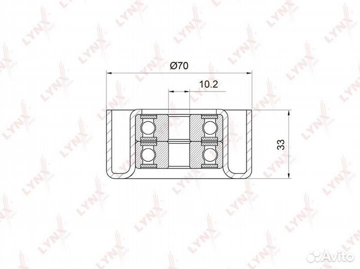 Ролик обводной приводного ремня