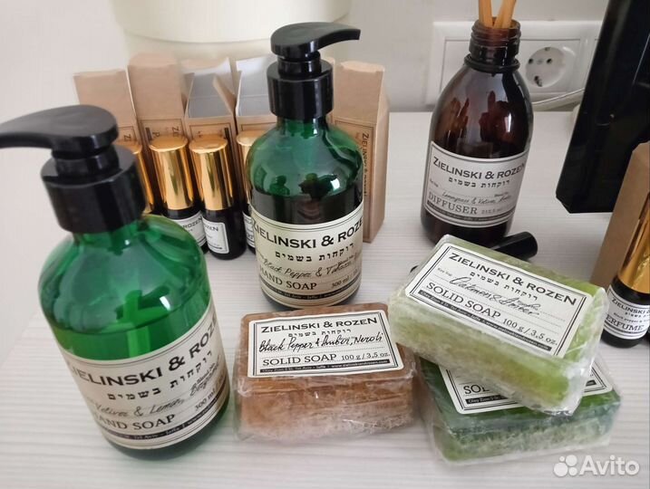 Мыло жидкое и мыло с люфой Zielinski rozen
